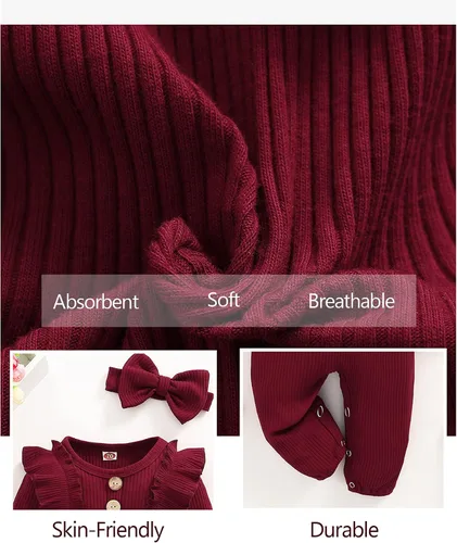 Vista 5 de Mioglrie Ropa de bebé recién nacida, monos de una pieza, ropa de manga corta, ropa de verano para bebé