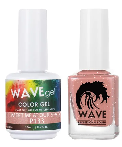 Vista 33 de WAVEGEL - Juego dúo de gel y esmalte de uñas a juego - Colección Simplicity - #P109 Blizzard I 0.5 onzas