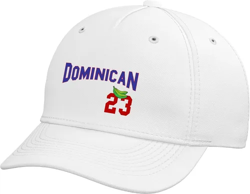 Vista 6 de Gorra de béisbol ajustable con bandera dominicana RD República Dominicana