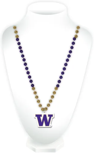 Vista 61 de Rico Industries NCAA Fan Shop - Cuentas estilo Mardi Gras con logotipo del equipo 3-Color del