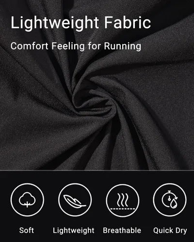 Vista 5 de Holipick 3'' High Waisted Running Shorts Mesh Liner Quick Dry Athletic Gym Track Workout Shorts Lightweight with Zip Pocket