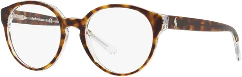 Vista 2 de Polo Ralph Lauren PP8533 - Marco redondo para gafas graduadas para niños color habana oscura brillante sobre lente de cristaldemostración 1811in