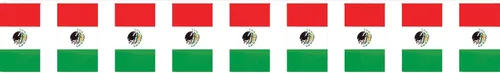 Vista 2 de Banderín estilo fiesta picado All-Weather 8 Assorted Cutout Flag Designs in Bright Colors, Mexican-Themed Party Décor for Cinco De Mayo, 8" x 12