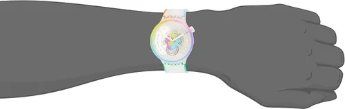 Vista 4 de Swatch Lets Parade SO27E107 - Reloj de cuarzo para hombre Transparente Movimiento de cuarzo