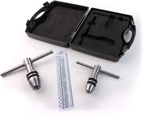 Vista 8 de General Tools Llaves de Macho Estándar Profesionales #167 - Herramientas de Roscado con Tabla de Referencia para Machos de 0 a 1/2 Pulgada - Juego
