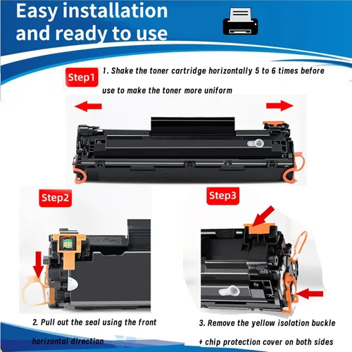 Vista 5 de Para cartuchos de tóner Canon Mf230 MF-230 funciona con IC MF230 MF233n MF236n MF232w MF-230 (2 negros)