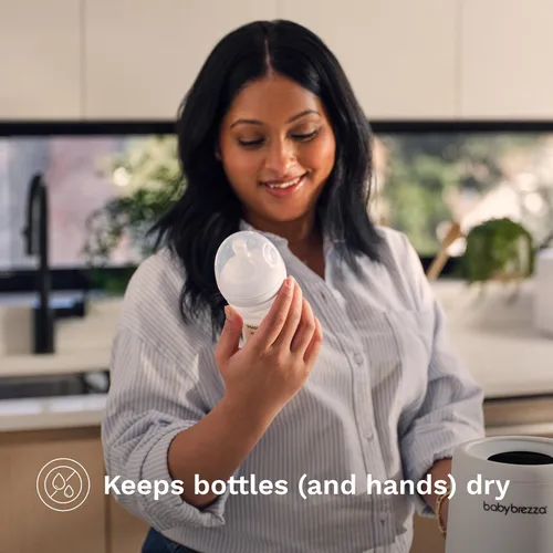 Vista 4 de Baby Brezza AirSwirl Calentador de biberones sin agua – Calienta de manera segura leche materna + fórmula – Los biberones se mantienen secos +