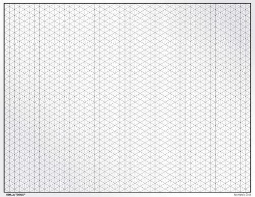 Vista 3 de Hojas de transparencia de cuadrícula geométrica (paquete variado de 4) - 8.5 x 11 pulgadas Transparencias de proyector y caja de luz - Película