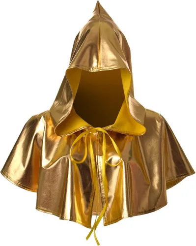 Vista 13 de BLESSUME Collar de cruz medieval con capucha pagana Wicca, accesorio para cosplay