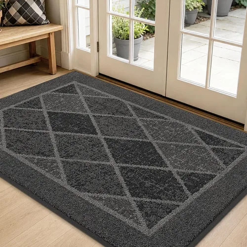 Vista 15 de BEQHAUSE - Tapete para puerta de 20 x 32 pulgadas, antideslizante, color beige
