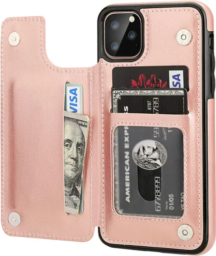 Vista 12 de ONETOP Funda tipo cartera para iPhone 11 Pro Max con tarjetero de crédito