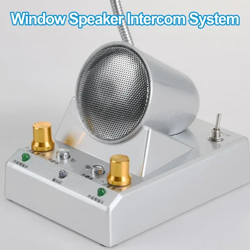Vista 6 de Sistema de intercomunicación de altavoz de ventana, micrófono de intercomunicación de doble manera an-ti-interferencia, sonido claro y fuerte/efecto