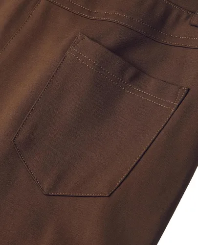 Vista 5 de siliteelon Pantalones de vestir para mujer, pantalones de trabajo casuales para mujer, pantalones de yoga con corte de bota, pantalones de negocios