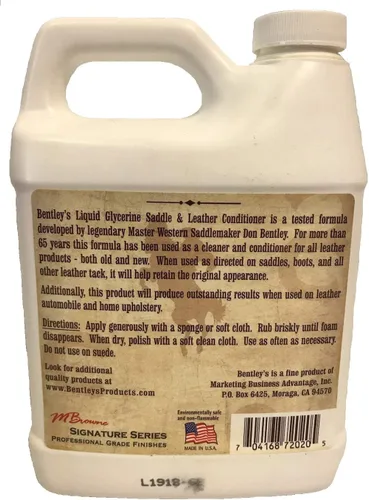 Vista 2 de BENTLEY'S Jabón Acondicionador Líquido de Glicerina y Cuero - 32 oz