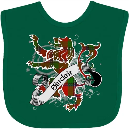 Vista 31 de inktastic Sinclair Tartan Lion Baby Bib