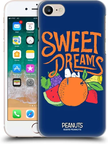 Vista 62 de Head Case Designs Funda rígida con licencia oficial de Peanuts Charlie y Snoopy Naturally Sweet compatible con Apple iPhone 7/8/SE 2020 y 2022