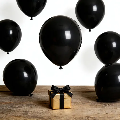 Vista 6 de Globos para decoración de cumpleaños, globos negros, paquete de 100 globos de 12 pulgadas para fiesta de cumpleaños, baby shower, boda