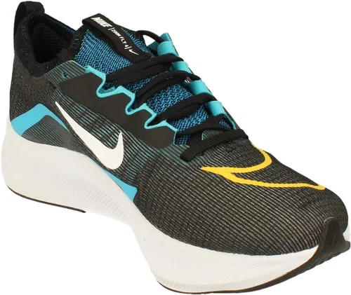 Vista 4 de Nike Zapatos deportivos Zoom Fly 4 Trainer para correr para hombre, NegroBlancoAmarilloAzul