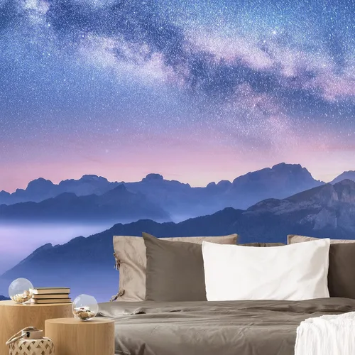Vista 40 de NWT Calcomanía removible para pared, diseño de nube galáctica, estrella, nebulosa, fantasía, ciencia ficción, astronomía y arte espacial, arte