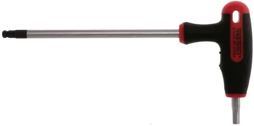 Vista 3 de Teng Tools Llave hexagonal métrica con mango en T de extremo de bola de 0.079 in - 510502, plata