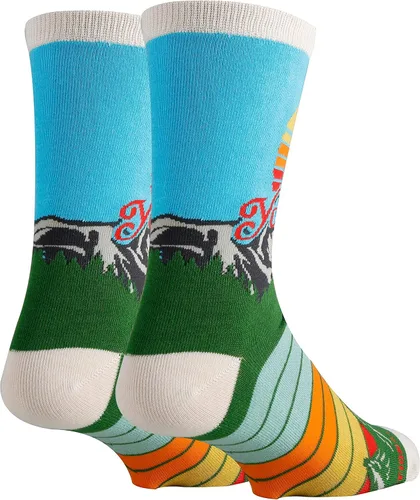 Vista 2 de Men's Funny National Parks Socks, Novelty Cool Crazy Crew Socks Fun Gifts Merch, Size 8-13