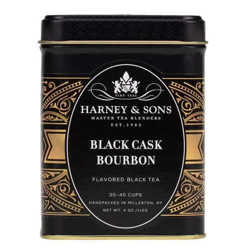Vista 2 de Harney & Sons Té suelto Black Cask en lata, Bourbon, 4 oz