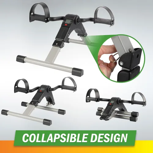Vista 7 de Under Desk Exercise Bike Pedal Exerciser – Mini Stationary Cycle with Adjustable Resistance, Calorie Tracker & Foldable Design – Compact Pedal