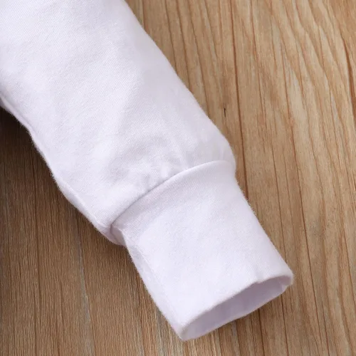 Vista 5 de PATPAT Conjunto de ropa para niños y niñas, sudadera con capucha con estampado de letras de amor, conjunto de bloque de color, conjunto de traje