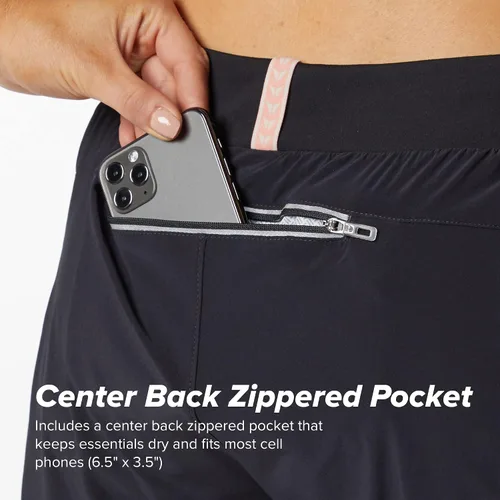 Vista 4 de KORSA Embrace - Pantalones cortos deportivos de 7 pulgadas 2.0 para mujer con bolsillos, ligeros, absorben la humedad y tienen forro breve