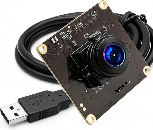 Vista 10 de Módulo de cámara USB 1080P, cámara web de poca luz con lente de 0.1 in Tablero de cámara industrial Lightburn, Plug and Play, compatible