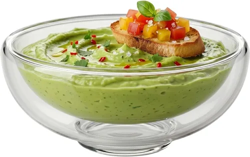 Vista 6 de Restaurantware Forma - Cuencos para salsa de 1 onza, 10 mini cuencos de cristal de doble pared, no se astillan, reutilizables, de vidrio
