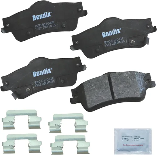 Vista 331 de Bendix Priority1 CFC154 - Juego de pastillas de freno de disco para Avanti II, Century, LeSabre, Regal, Riviera, chasis comercial, DeVille