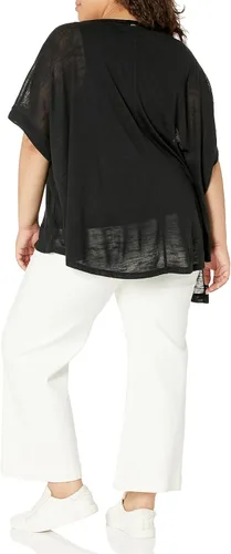 Vista 2 de Tommy Hilfiger Camiseta básica suave y fluida para mujer