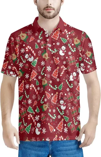 Vista 32 de HUGS IDEA Camiseta casual retro para hombre, diseño de calavera de manga corta Nota musical de hoja de otoño