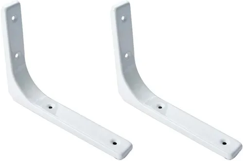 Vista 8 de Soportes de estante para montaje en pared, soporte de estante de metal flotante, soporte de esquina de 90 grados, soportes de estantería