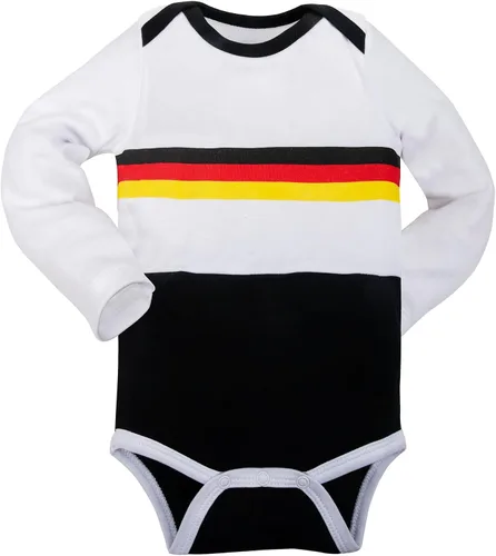 Vista 14 de Cnins Body deportivo para bebé, de manga larga, con temática de fútbol, unisex, para bebés de 0 a 18 meses