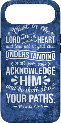 Vista 27 de Trust in Lord with All Your Heart Proverbio 3:5-6 - Carcasa cristiana para iPhone 17