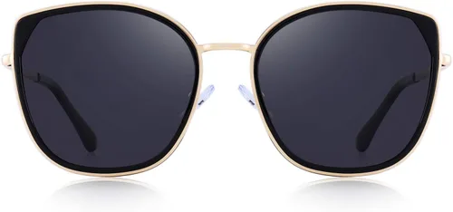 Vista 2 de gafas de sol polarizadas ojo de gato para las mujeres señoras marca tendencia sol gafas UV400