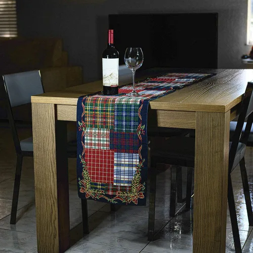 Vista 6 de Homvare Camino de longitud completa para cena de Navidad, reuniones de amigos y familiares, festivales, cócteles, decoración del hogar, tapiz