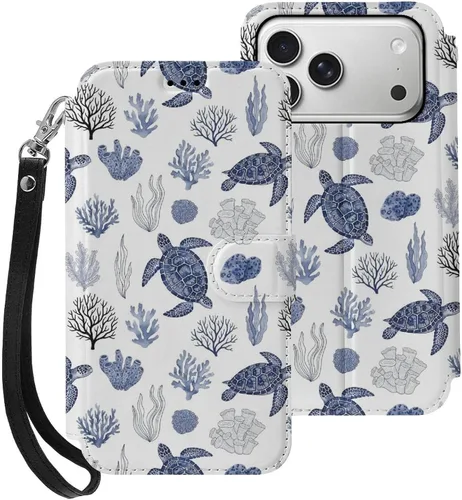 Vista 34 de SWEET TANG Compatible with iPhone 17 Pro Wallet Case Women PU Leather Shockproof Protective Folio Flip Cover (Chicken Chickens)