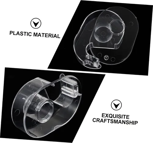 Vista 4 de STOBOK Dispensador de cinta Washi, dispensador de cinta de embalaje, dispensador de cinta transparente, dispensadores de cinta wahsi, cortadores