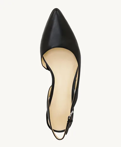 Vista 2 de Govdaeor D'Orsay - Zapatos de tacón grueso para mujer, puntera puntiaguda, hebilla de tobillo, zapatos de vestir casuales sin cordones para mujer