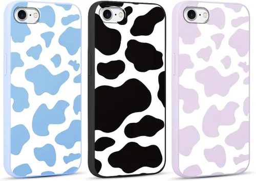 Vista 20 de Paquete de 3 Lindas Fundas con Estampado de Guepardo para iPhone 7/8/SE 2020/SE 2022 de 4.7", Fundas de Diseño Estético de Leopardo de Silicona