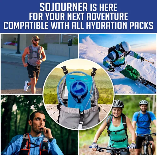 Vista 3 de Sojourner Rave Paquete de Hidratación - Mochila de Hidratación - Paquete de Hidratación con Vejiga de 2L - Mochila de Agua para Festivales