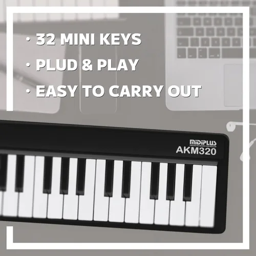 Vista 4 de midiplus AKM320 Controlador MIDI de Teclado