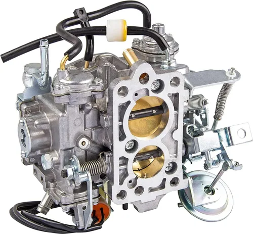 Vista 5 de Carburador de 2 barriles TOY-505 Compatible con camioneta To-yo-ta 22R Motor 1981-1987 con enchufe redondo 2.4L 2366cc 21100-35290 21100-35240