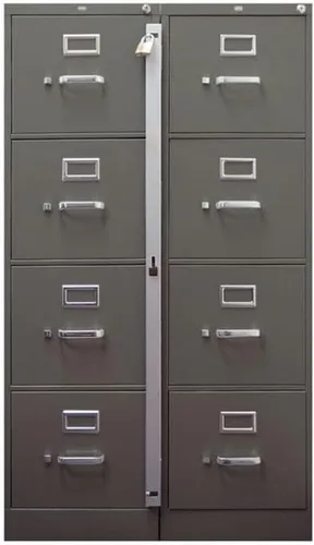 Vista 2 de ABUS Barra de archivos de 12 pulgadas de longitud para 1 cajón, gris