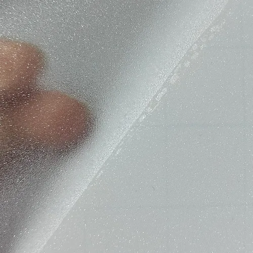 Vista 2 de Bleidruck 25 hojas de papel adhesivo de vinilo de glitter holográfico 3D, transparente, autoadhesivo, impermeable, con superposición de glitter, A4
