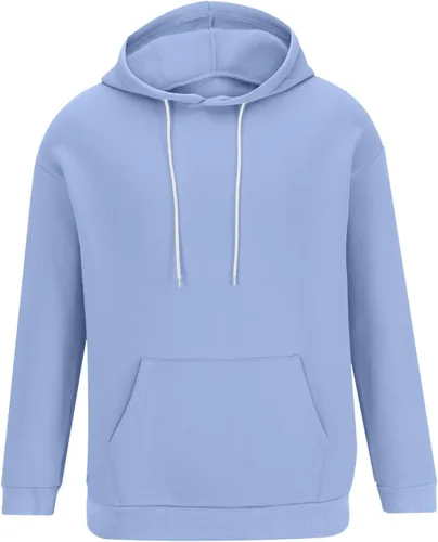 Vista 4 de Mens Casual Lightweight Hoodie Sweatshirt Solid Color Drawstring Long Sleeve Pullover with Pockets Winter Clothes