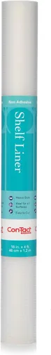 Vista 8 de Con-Tact Brand Premium Plus - Forro no adhesivo para estantes, resistente y multifuncional, 12 x 6 pies, Nova Crystal Clear, paquete de 1 rollo